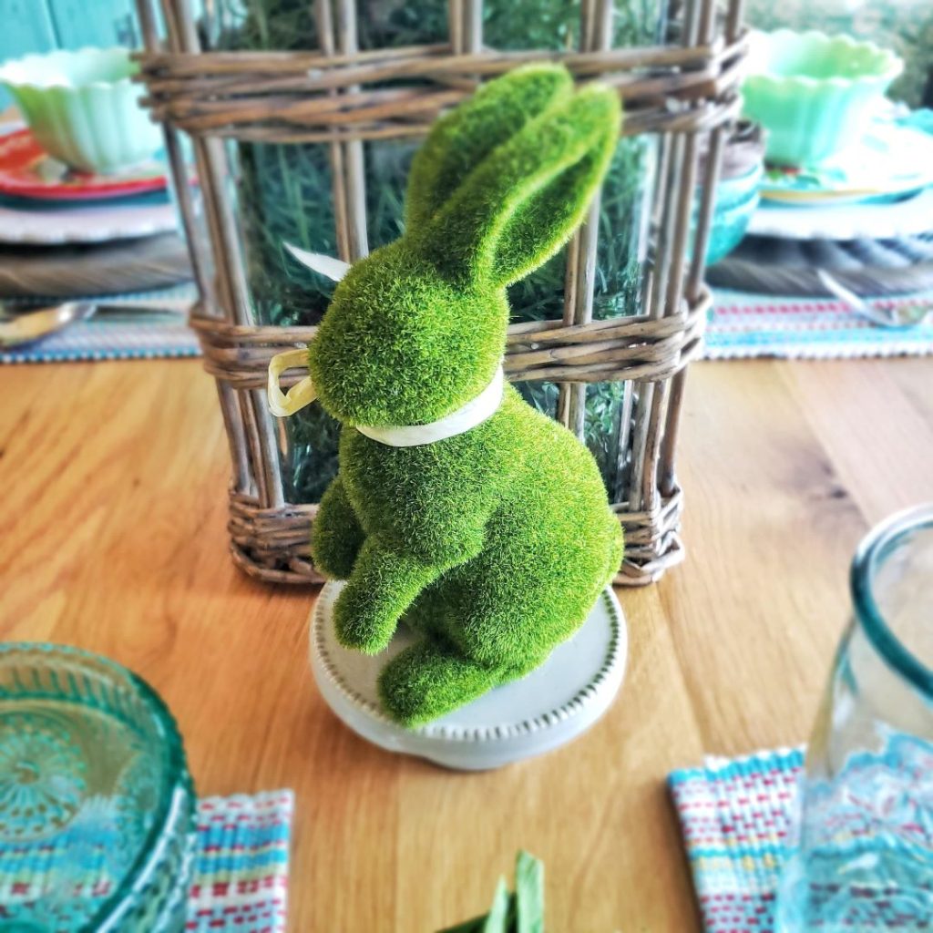 This moss bunny is from Michael's.