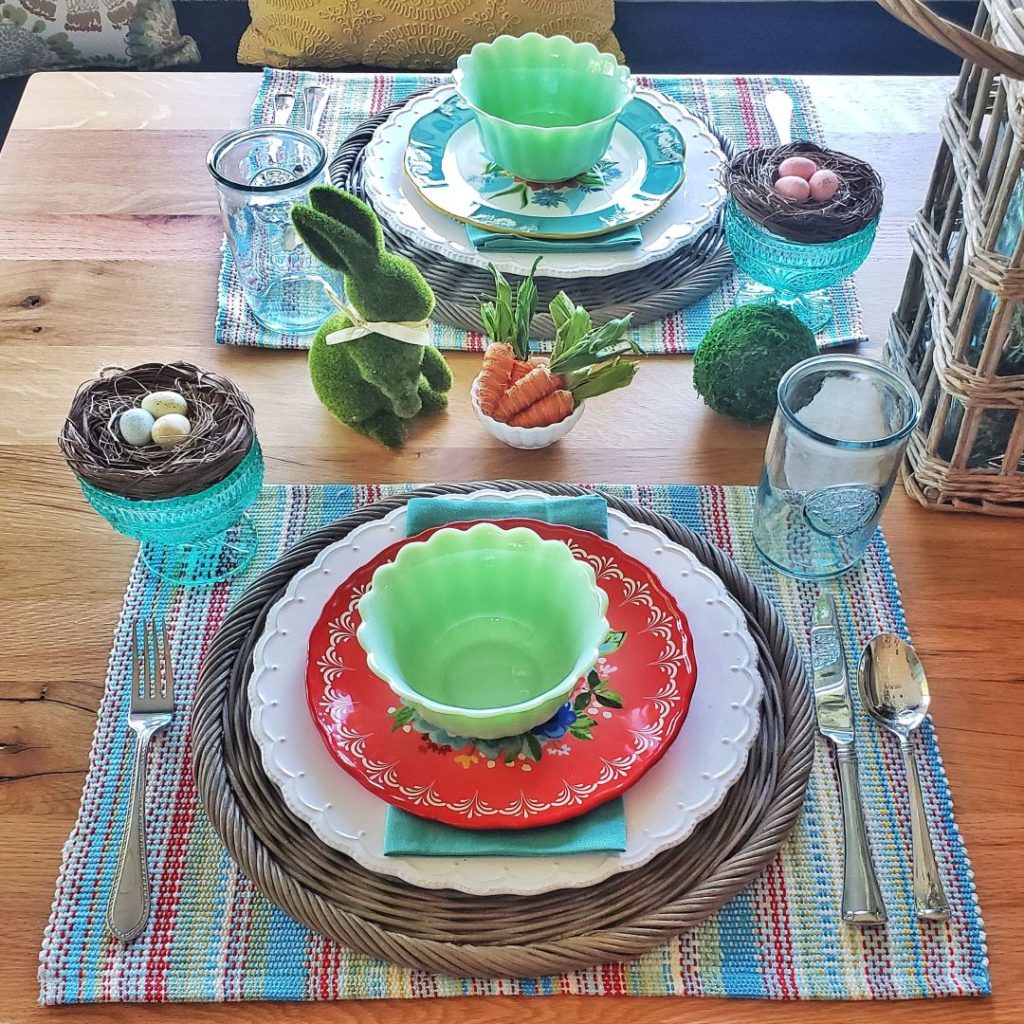 My Pioneer Woman Easter table setting.