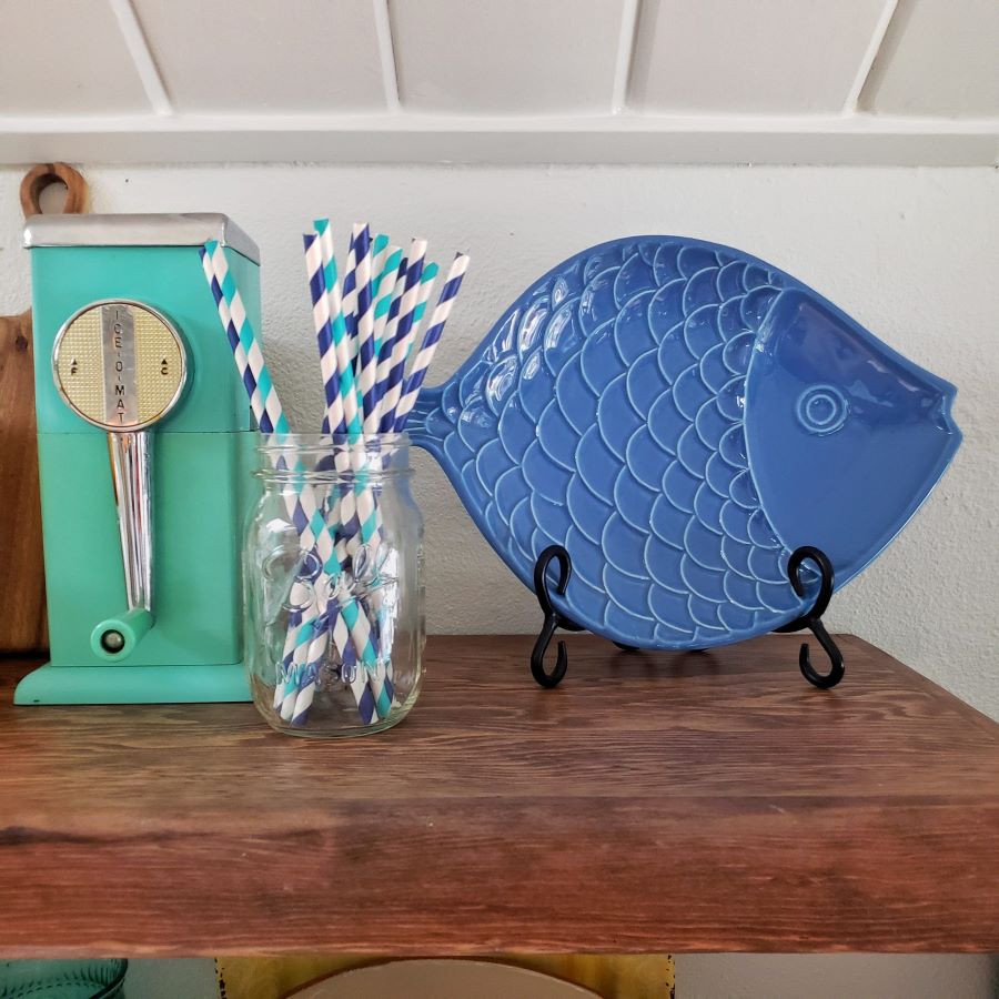 blue home decor kitchen accessories