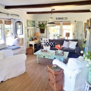 Colorful Cottage Living Room Summer Tour