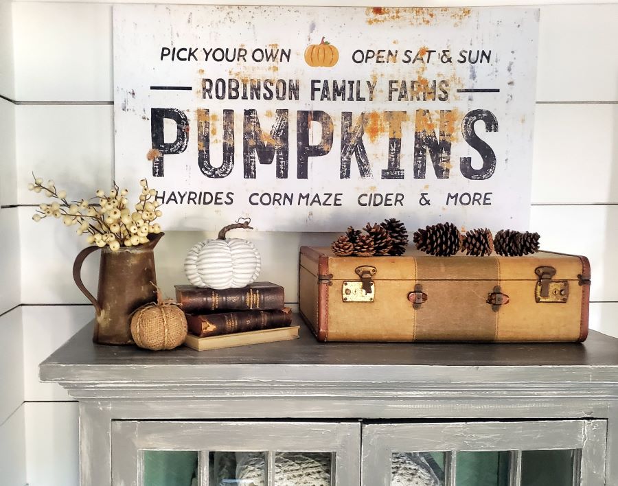 personalized pumpkin sign