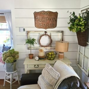 Cozy Up To Fall Home Tour - Shiplap and Shells