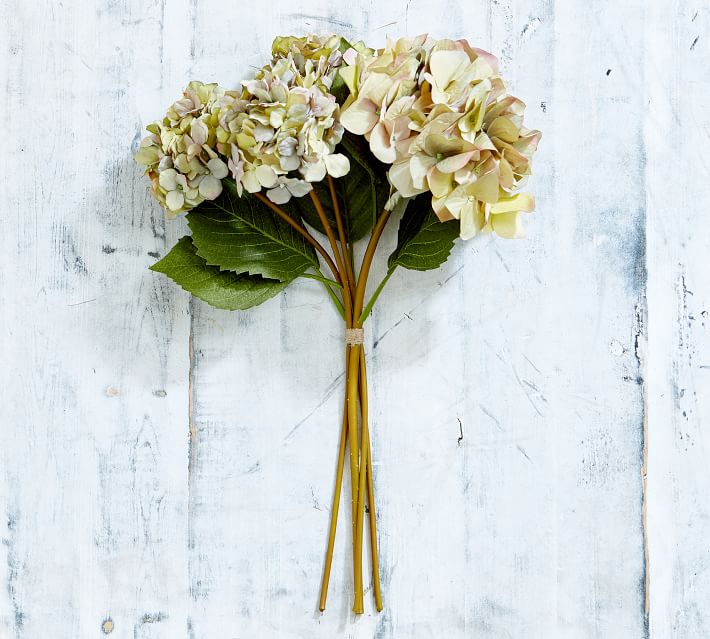 faux hydrangea bouquet