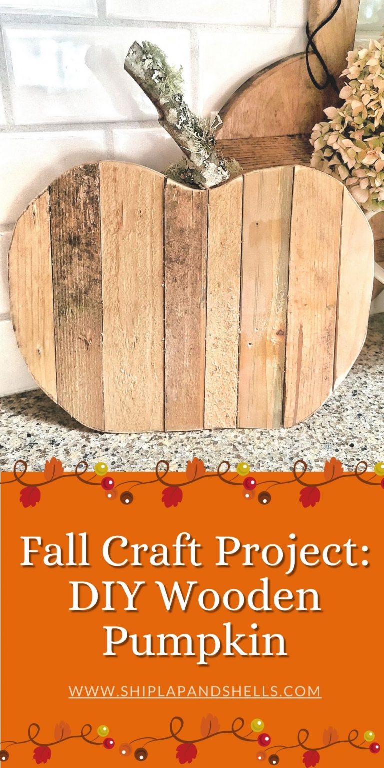 How to Make an Easy DIY Wooden Pumpkin for Fall - Shiplap and Shells