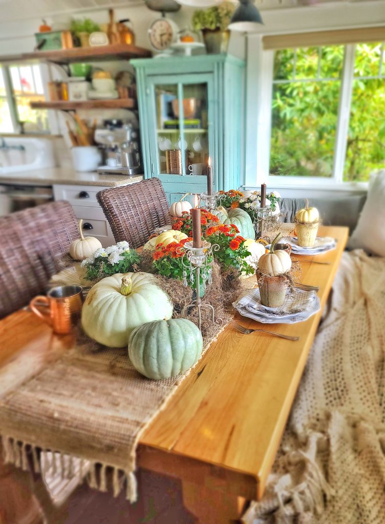 Thanksgiving Tablescape With  Natural Elements