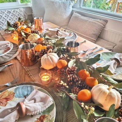 5 Ways to Create a Thanksgiving Tablescape With  Natural Elements