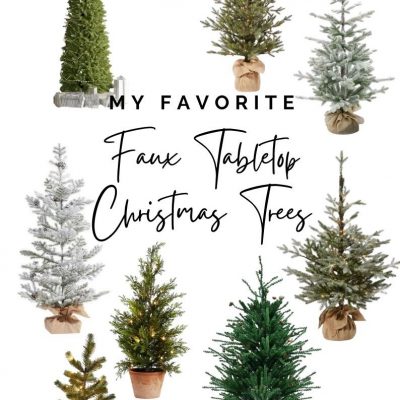 My Favorite Faux Tabletop Christmas Trees