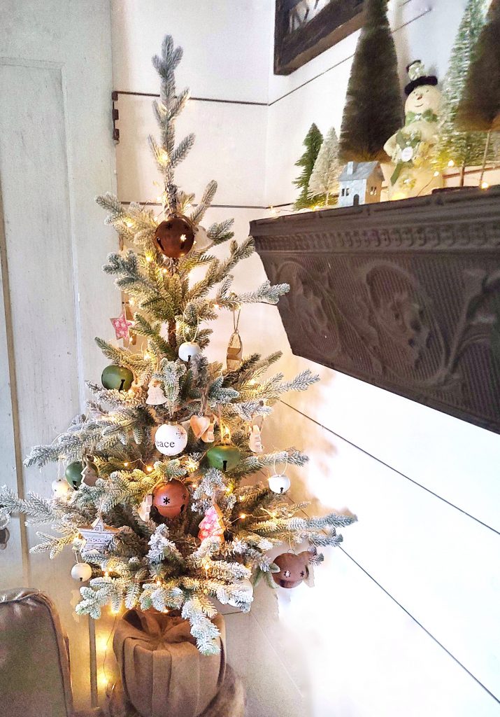 Small decorated Christmas tree