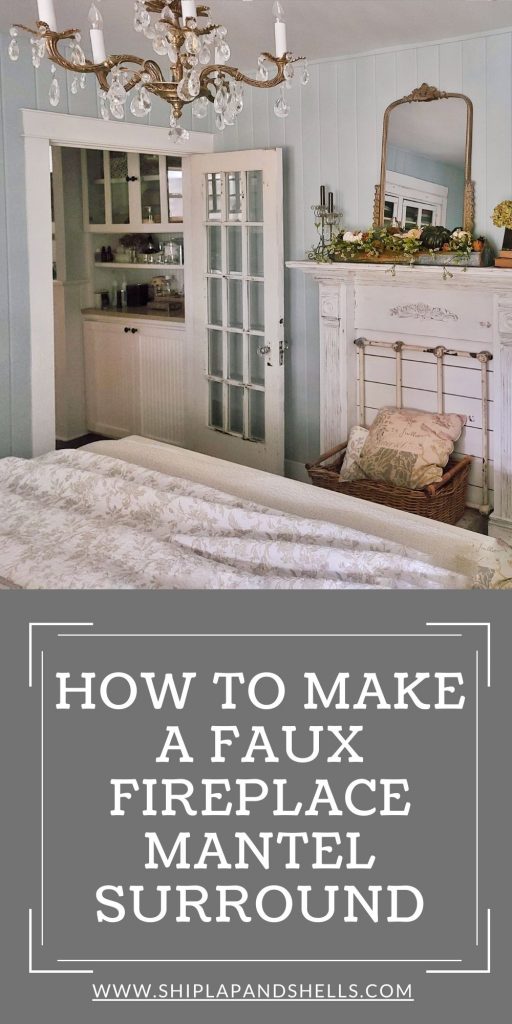 how to make a faux fireplace mantel surround