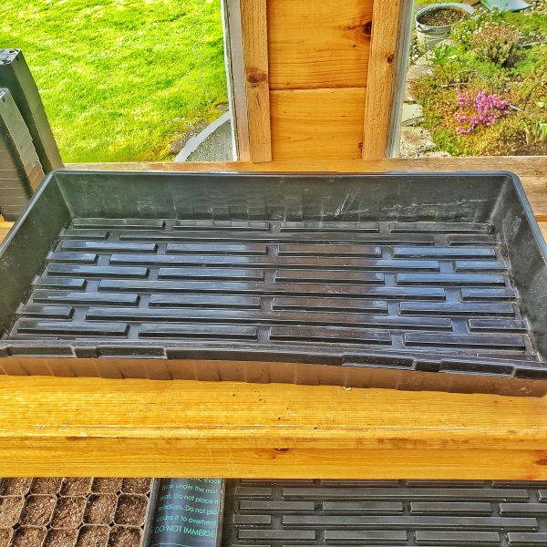 seed starting supplies: drainage tray