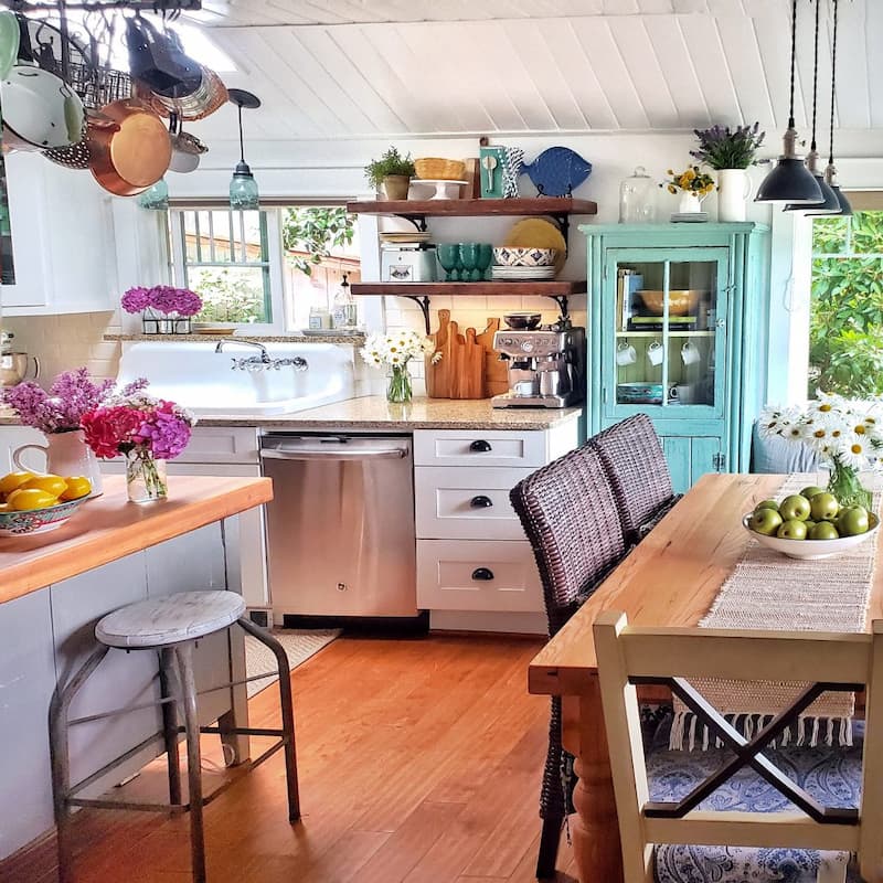 100-year-old cottage kitchen
