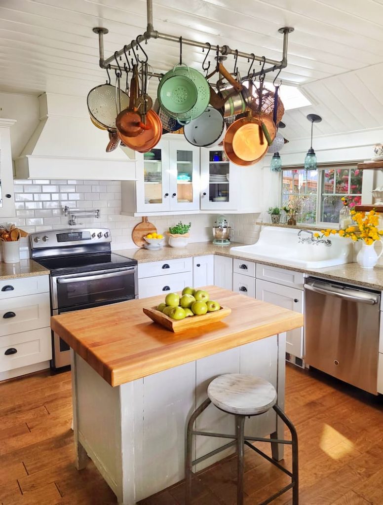 Simple Spring Cottage Kitchen Refresh   Shiplap and Shells