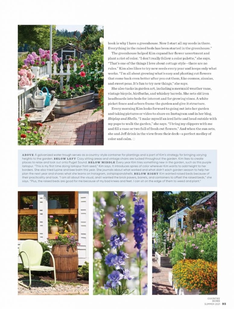 Country Home cottage garden magazine feature