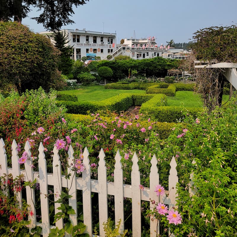 formal gardens in Roche Harbor