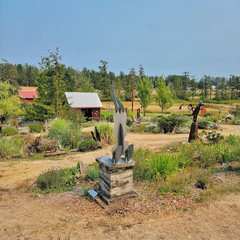 outdoor sculpture park in Roche Harbor
