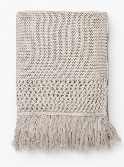 Woven Fringed Throw