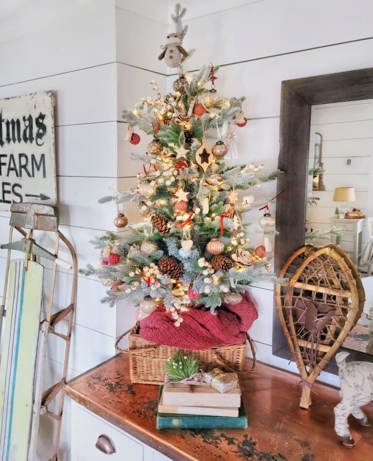 Vintage Inspired Cozy Cottage Style Christmas Home Tour