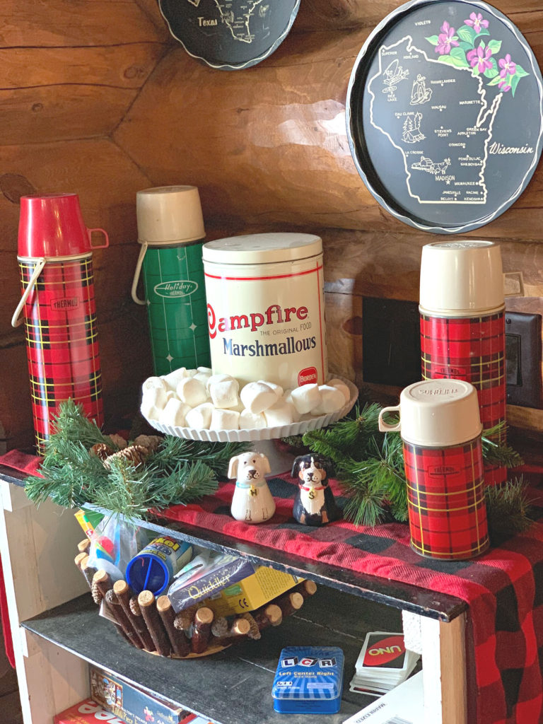 vintage plaid thermos collection
