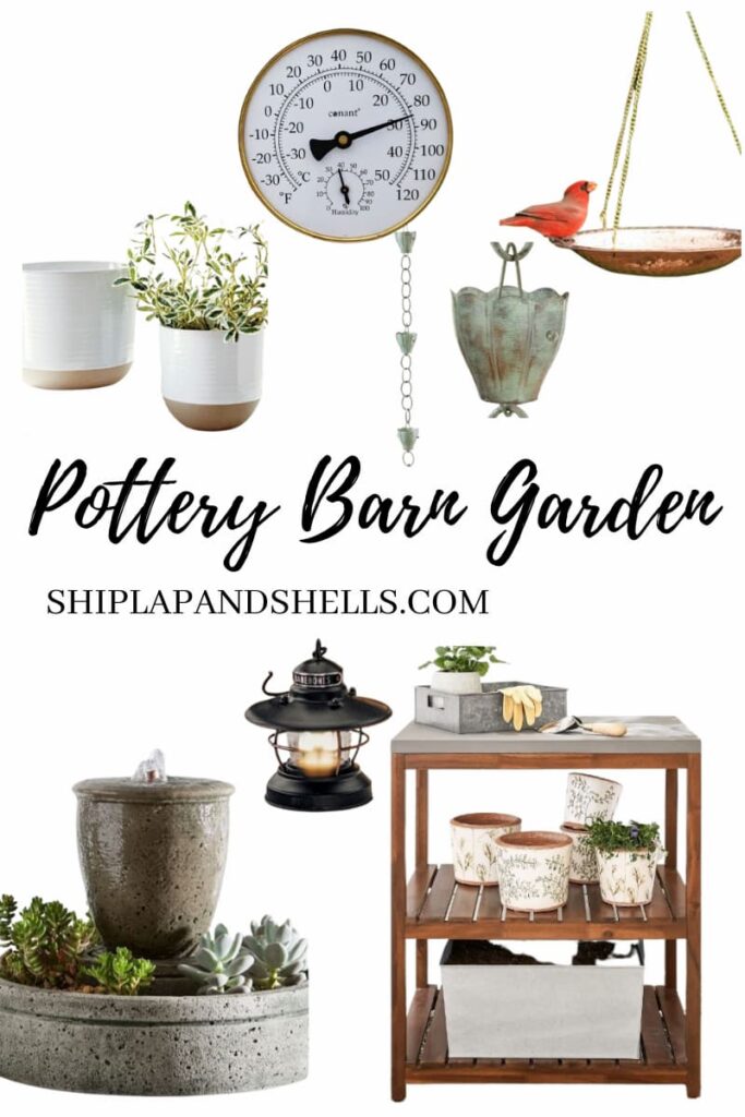 Pottery Barn garden graphic