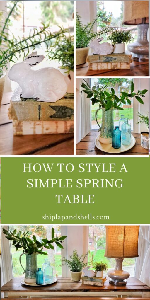 how to style a simple spring table