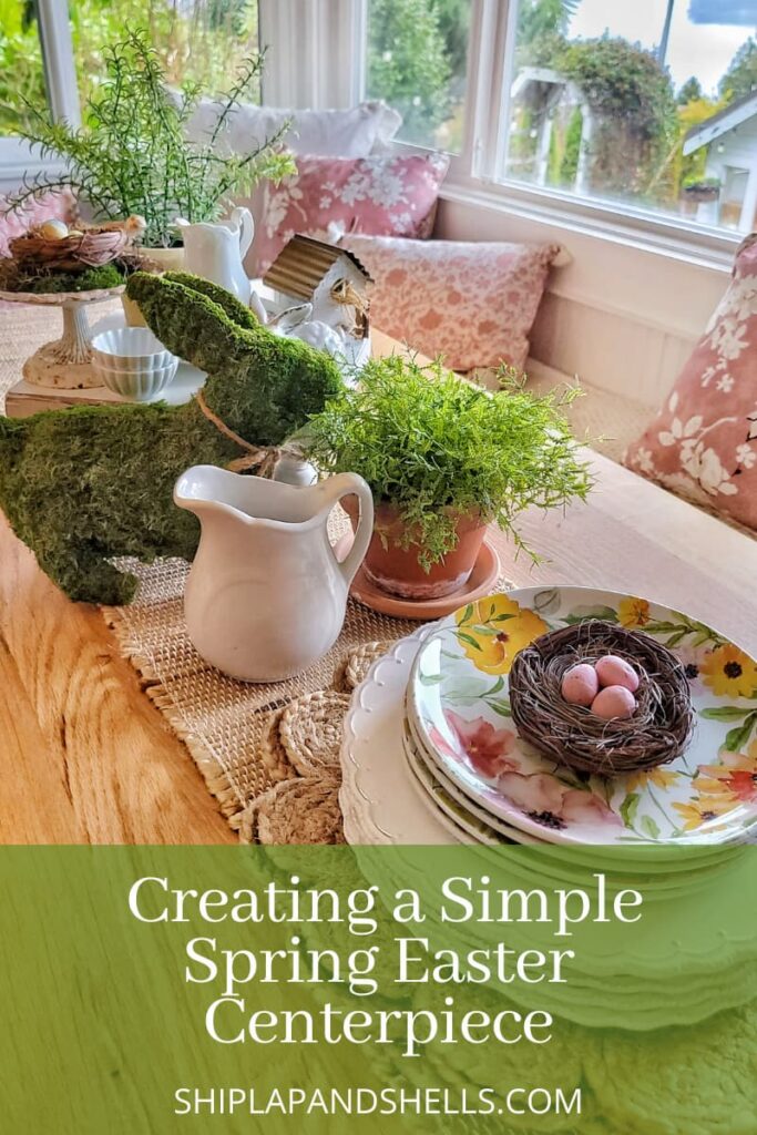 creating a simple spring Easter centerpiece graphic