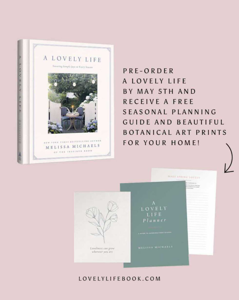 A Lovely Life book by Melissa Michaels pre order graphic