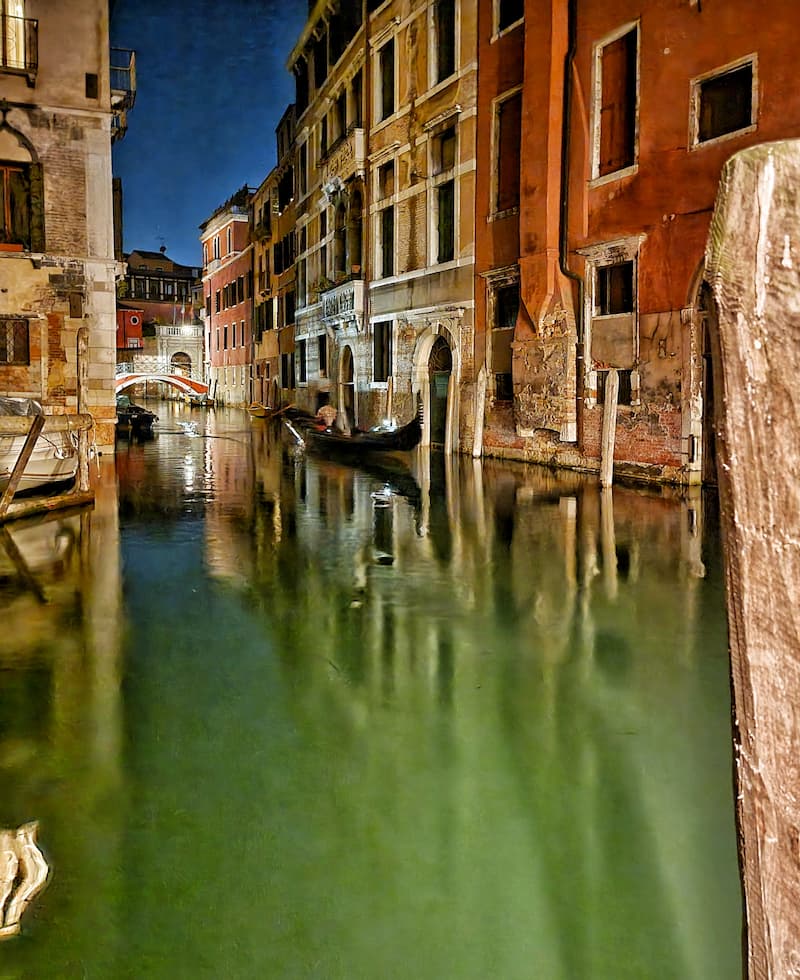 the canals in Venice, Italy