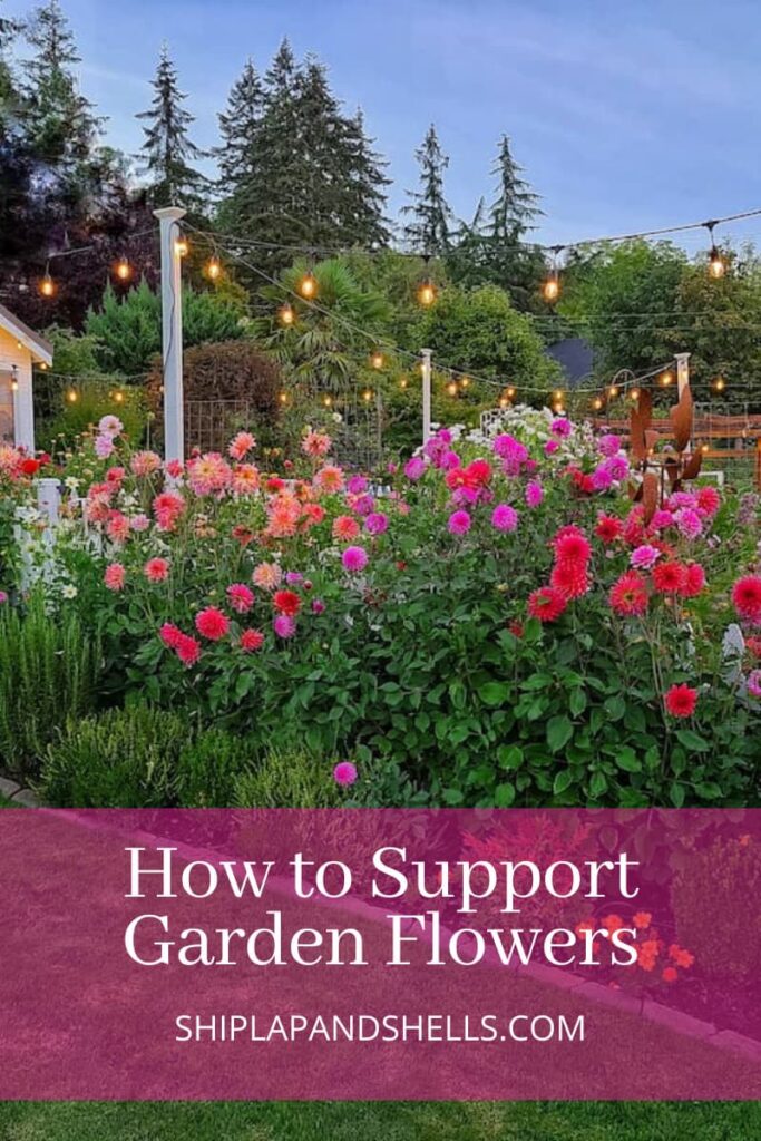 How to support garden flowers