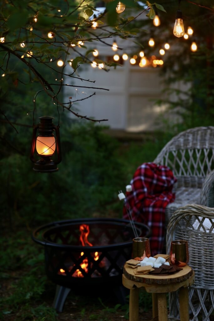 outdoor firepit space
