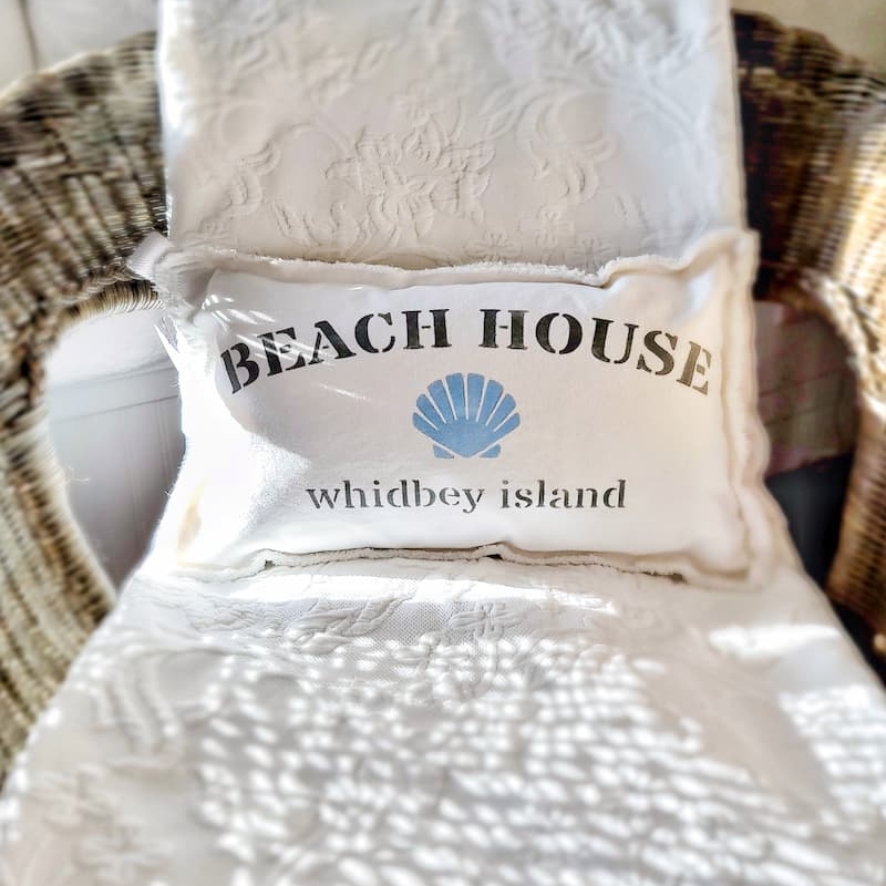 beach house pillow