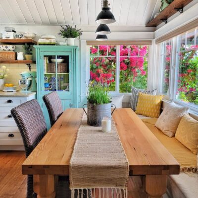 Simple Summer Beach Cottage Kitchen and Garden Home Tour (Part 2)