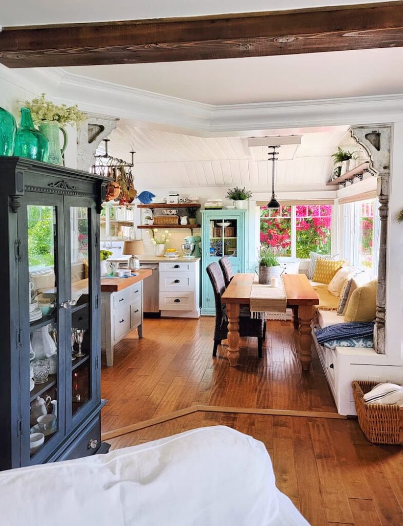 summer cottage beach house kitchen