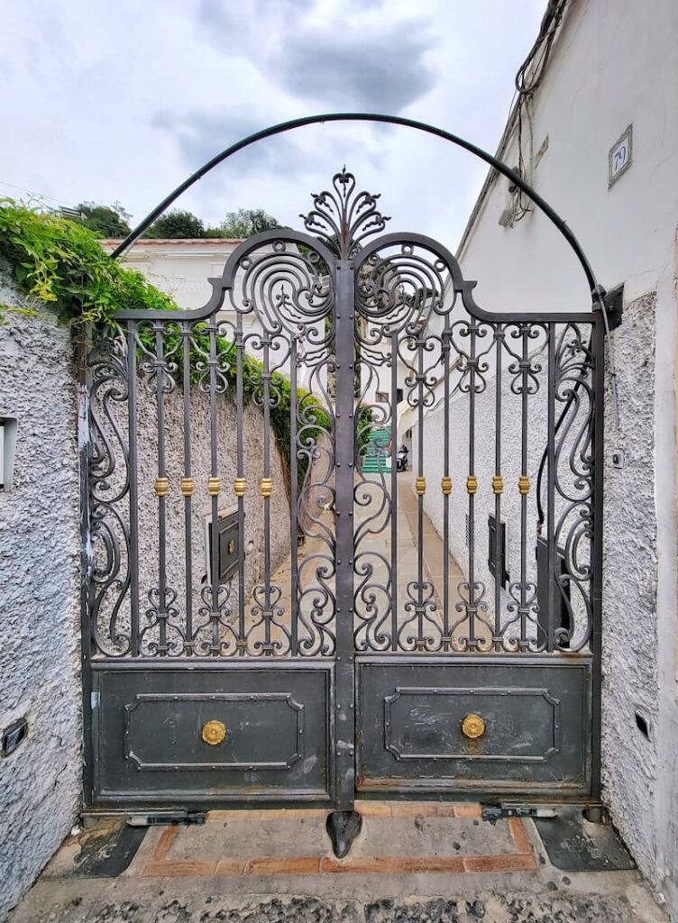 European black vintage gate