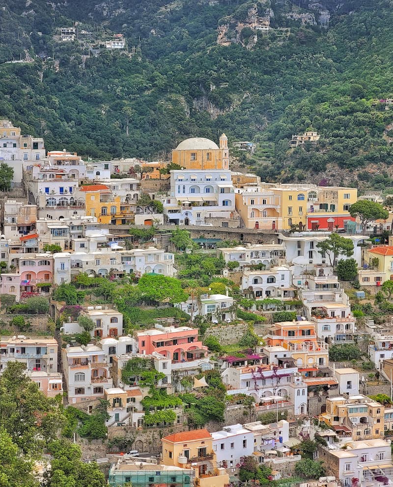 views of the buildings along the Amalfi Coast