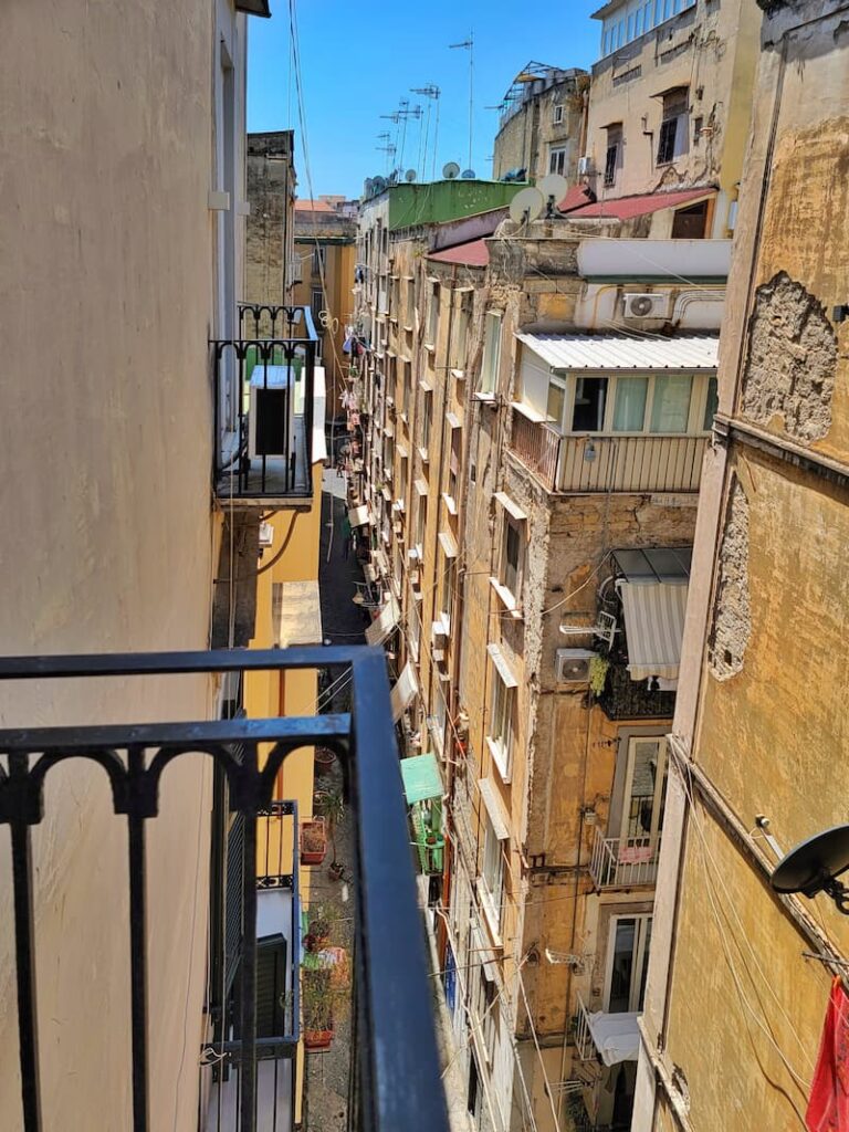 an alleyway in Naples, Italy