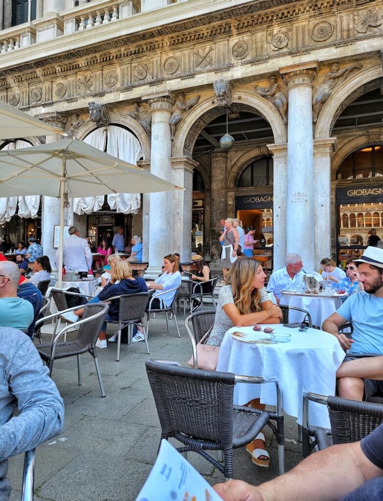 Venice, Italy sidewalk café