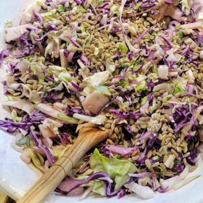 A Crunchy and Healthier Homemade Coleslaw Recipe With No Mayo