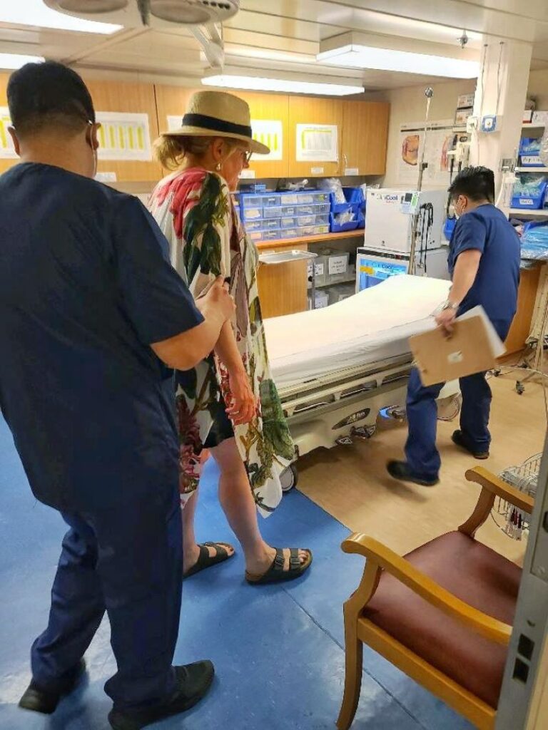 getting medical attention on cruise ship