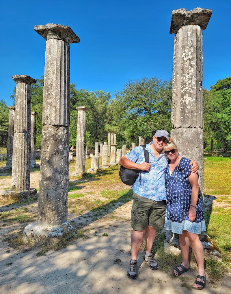 ruins in Olympia, Greece - trip to Italy and Greece