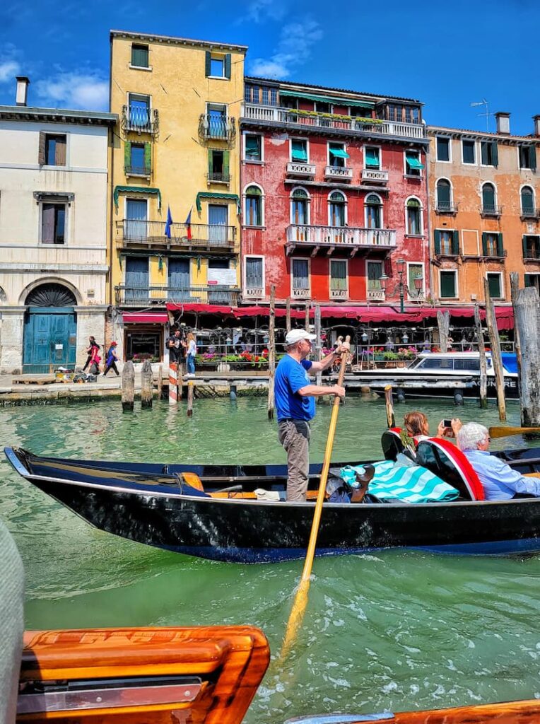 Venice, Italy canals and gondola