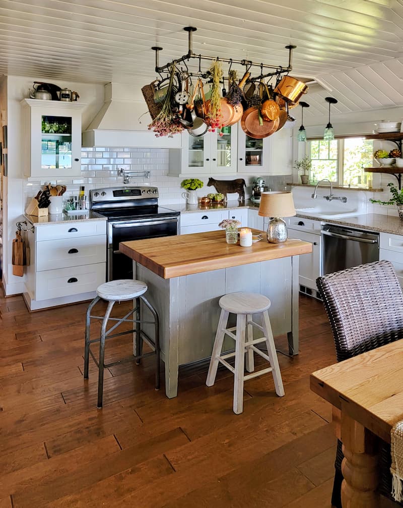 fall cottage style home tour kitchen