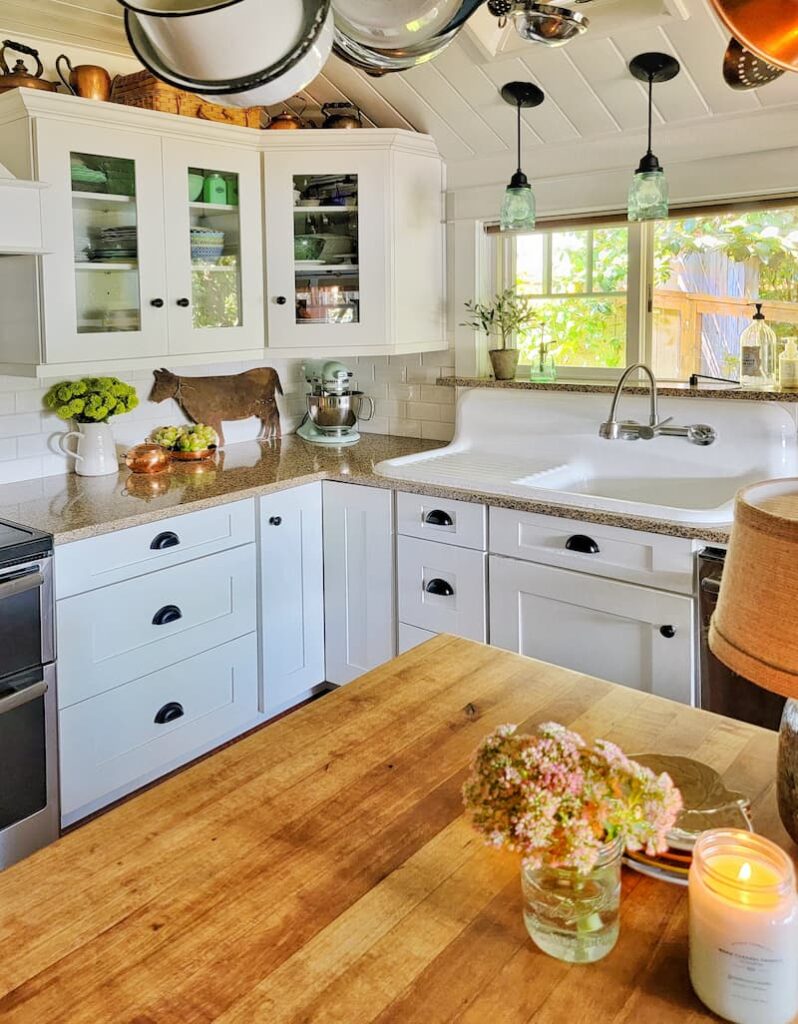 fall cottage style home tour kitchen