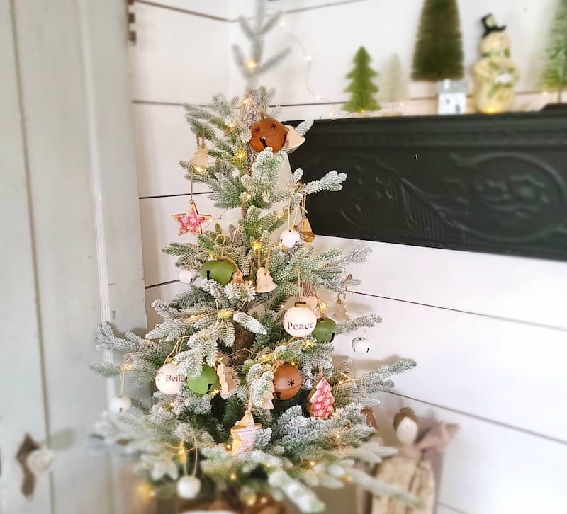 mini Christmas tree decorated