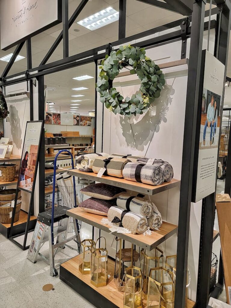 Christmas home décor at the store