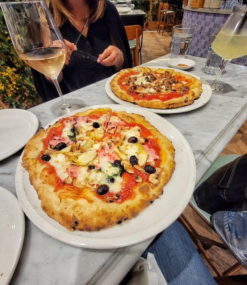pizza at Eataly