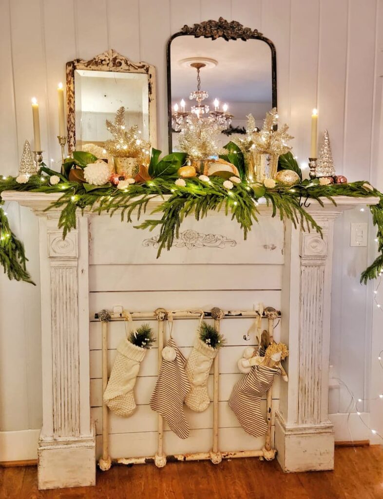 Tips, Ideas, and Inspiration to Transition From the Christmas Holidays to Winter: Christmas fireplace