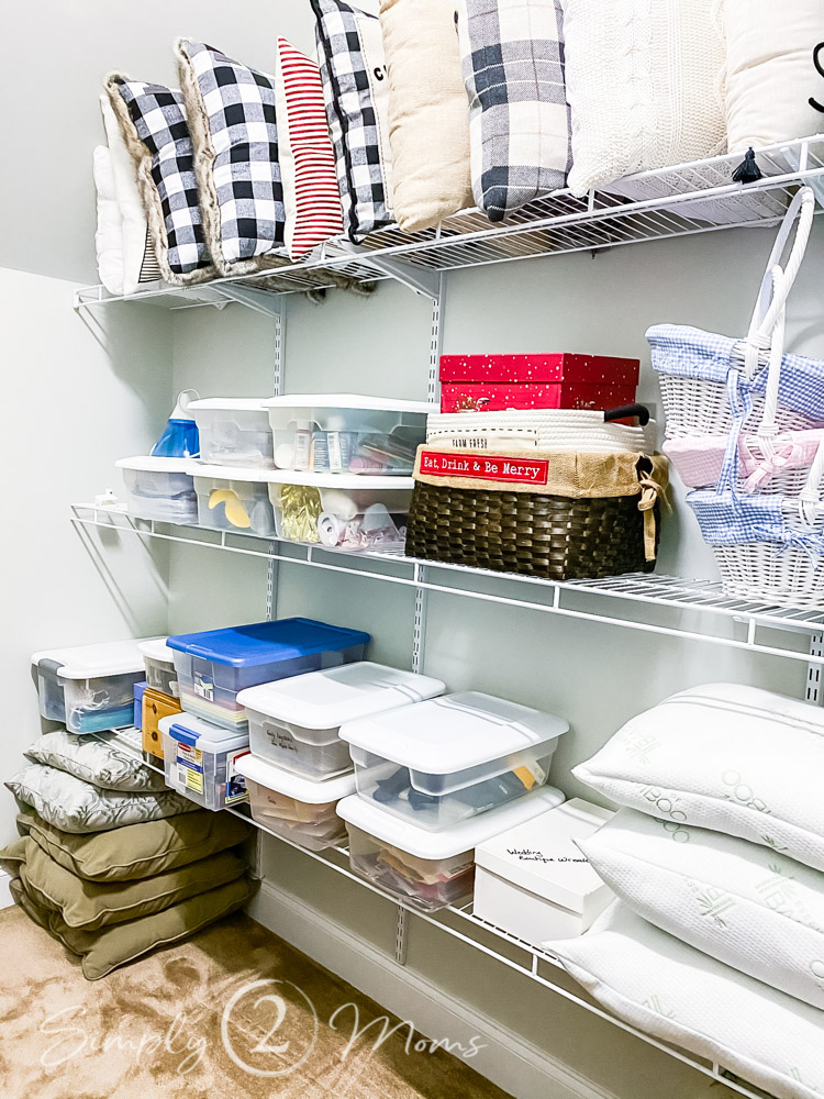 Tips, Ideas, and Inspiration to Transition From the Christmas Holidays to Winter: cleaning closet