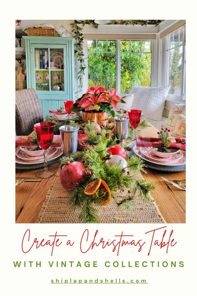 Create a Christmas Table Pinterest graphic