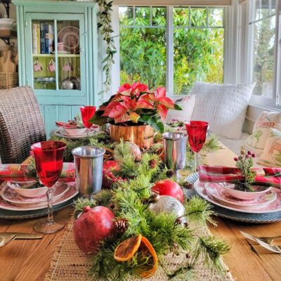 Create a Traditional Christmas Tablescape Using Vintage Collections to Inspire Your Holiday