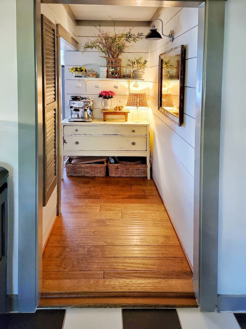 Using Architectural Salvage Finds To Refresh A Hallway Shiplap And Shells